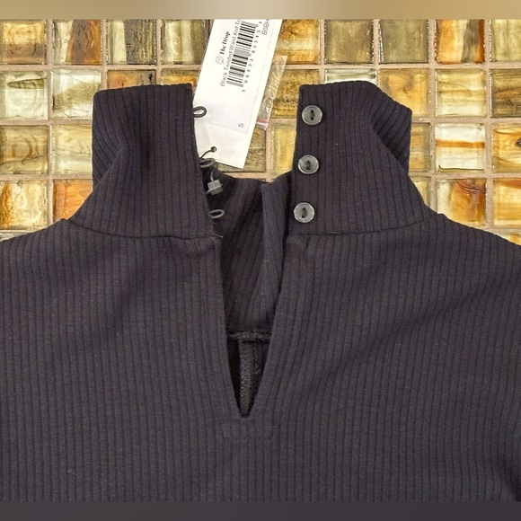 NWT The Drop x Porsha Williams Black Twisted Waist Long Sleeve Crop Top~$30~S - Picture 9 of 10